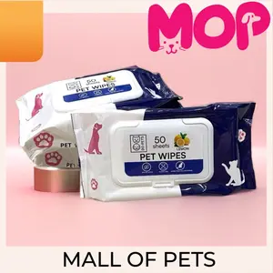 Pet Wipes / Tissue Basah Anjing Kucing Travel 50 pcs