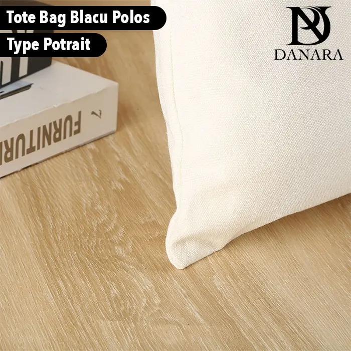 DANARA Tote Bag Basic Blacu Polos Type Potrait 25X30 - Broken White 1