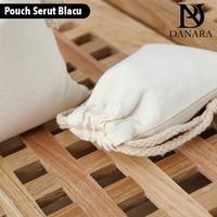 Gambar DANARA Pouch Serut Blacu Polos - Broken White - 15*20 dari Danara.id Kab. Tangerang 4 Tokopedia