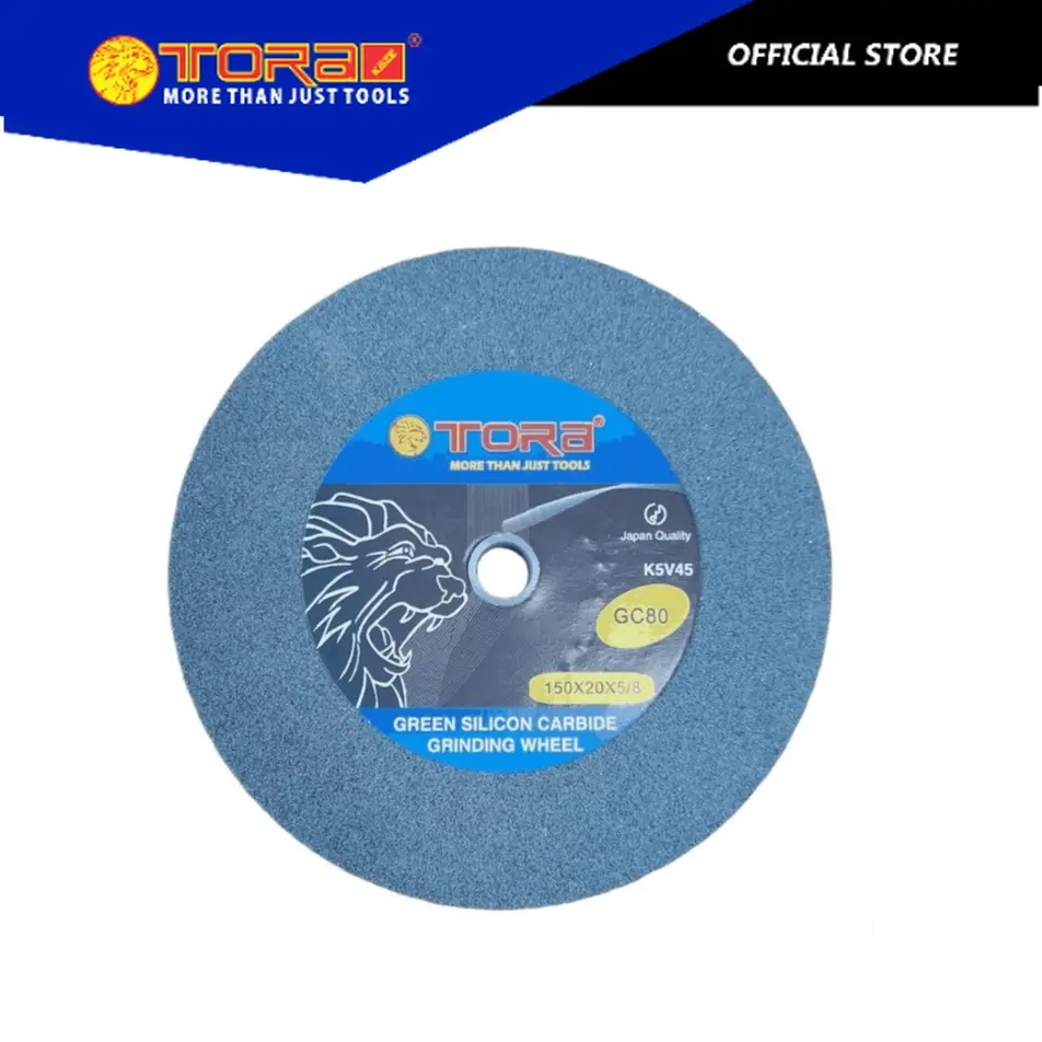 TORA Batu Gerinda Poles 6 Inch 5/8 Inch - Mata Gerinda Asah TCT Hijau - GC 80