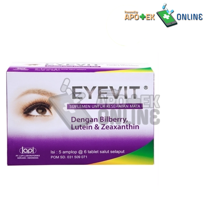 Gambar EYEVIT 1 STRIP ISI 6 TABLET dari Apotek Golden Star Taman Sari Kota Administrasi Jakarta Barat Tokopedia