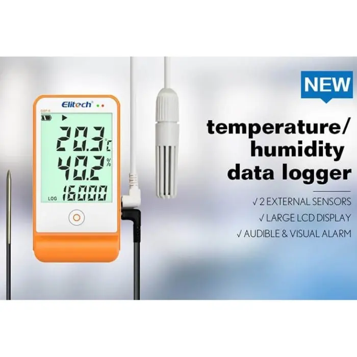 Data Logger Temperature Humidity Elitech GPS6 Thermometer GPS-6 GSP6 3