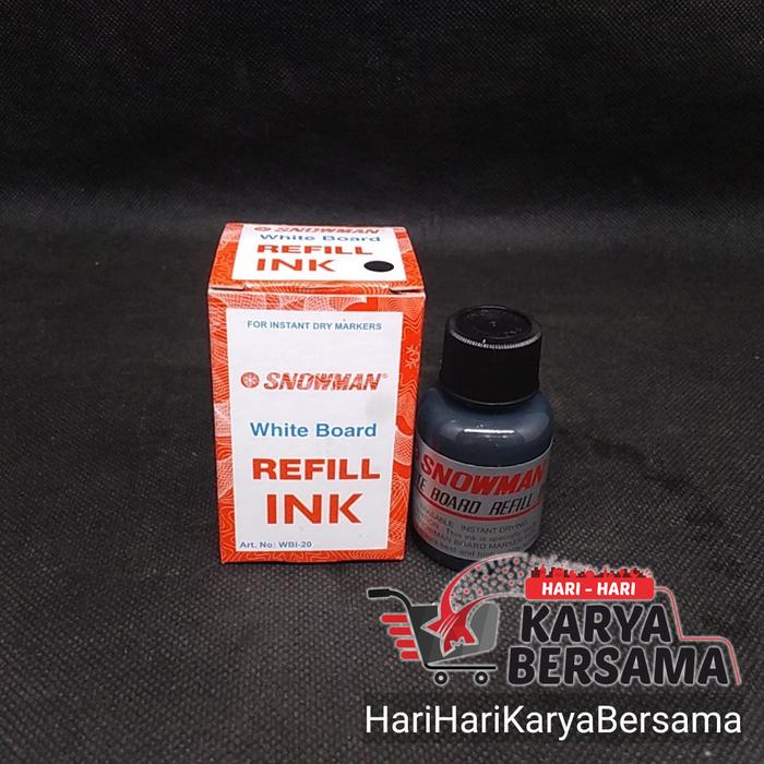 Gambar SNOWMAN WHITE BOARD REFILL INK BLACK dari HariHariKaryaBersama Kota Medan Tokopedia