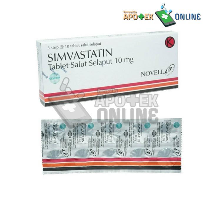 SIMVASTATIN 10MG 1 STRIP 10 TABLET