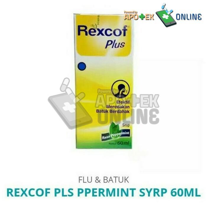 REXCOF PLUS PPERMINT SYRUP 60ML/bromhexine/batuk berdahak