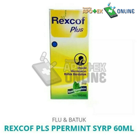Gambar REXCOF PLUS PPERMINT SYRUP 60ML/bromhexine/batuk berdahak dari Apotek Lily Medika Denpasar Kota Denpasar 1 Tokopedia
