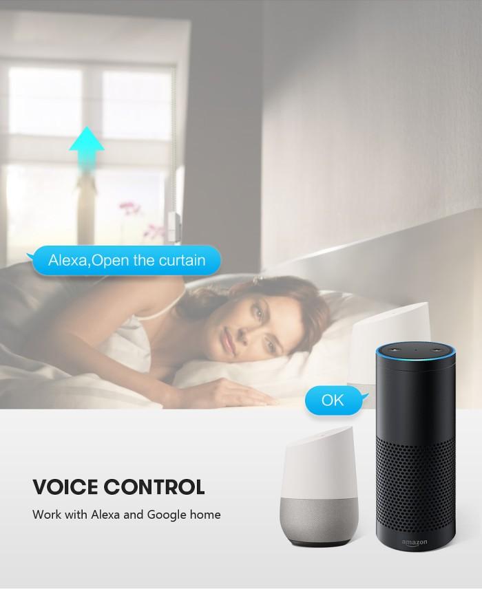 Tuya Automatic Smart Roller Blind Motor, Control Via Phone SmartLife app