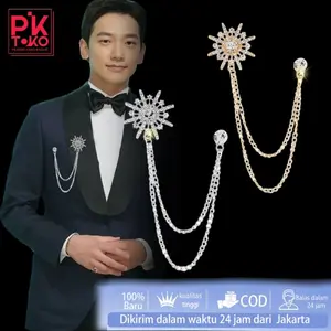 Butang Pin Baju Melayu Rantai Baju Melayu Rumbai Rantai Baju Melayu Elegan Berlian