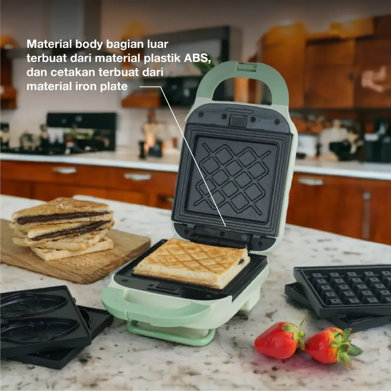 CLOVERTEC Sandwich Maker in Waffle MAker Shop Tokopedia