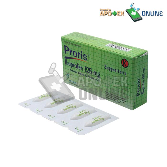 PRORIS 125 MG 5 SUPPOSITORIA
