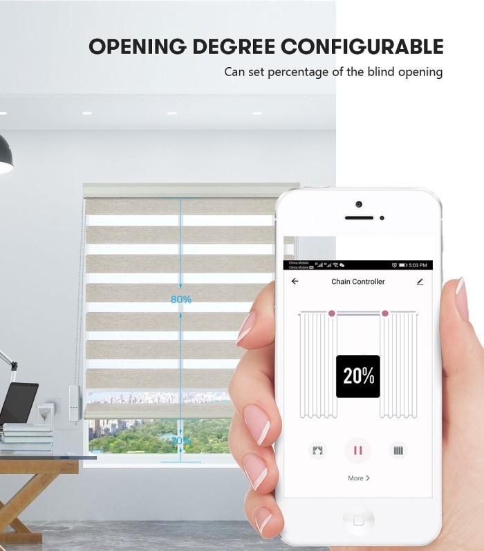 Tuya Automatic Smart Roller Blind Motor, Control Via Phone SmartLife app