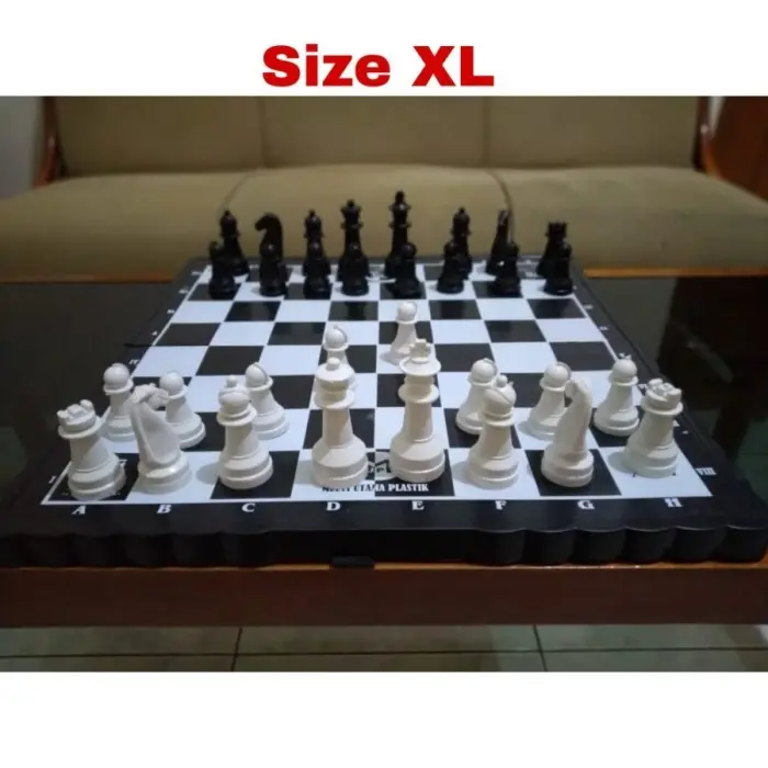 Papan Catur Plastik Ukuran Besar XL - Chess Board Games