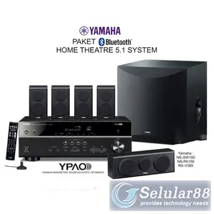 Yamaha RXV385+NSPA150+NSSW100 Paket 5.1Kanal Home Theatre Bluetooth