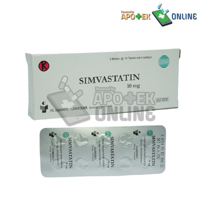 SIMVASTATIN YARINDO 10 MG STRIP 10 TABLET