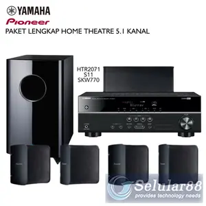 Yamaha HTR2071+Pioneer S11+Onkyo SKW770 Paket 5.1 Kanal Home Theater