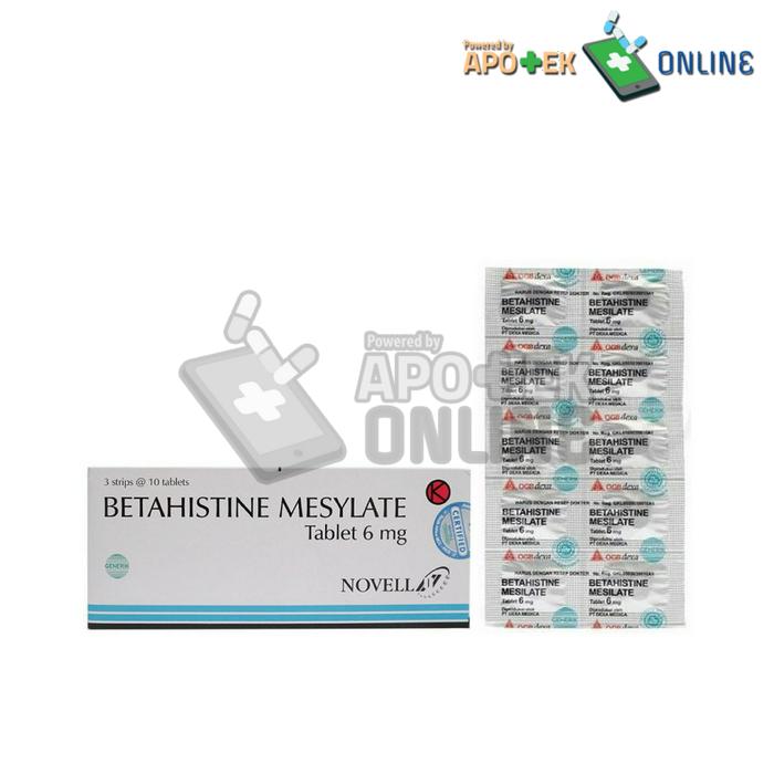 BETAHISTINE MESILATE 6MG 1 STRIP 10 TABLET