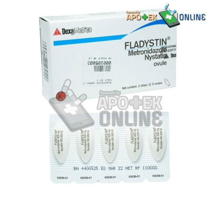 FLADYSTIN 500 MG STRIP 5 OVULA