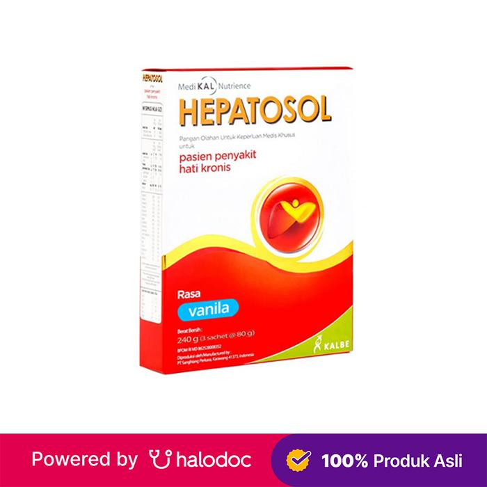 Gambar Hepatosol Rasa Vanila 240 g  - Susu Medis Khusus - Halodoc dari Apotek K24 Terusan Jakarta Kota Bandung Tokopedia