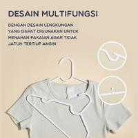 Gambar BONBOX Gantungan Baju 10 pcs Bahan PP BCH10 dari MiFun Living Kota Denpasar 4 Tokopedia