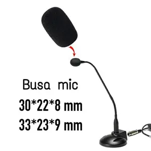 Busa Microphone Condensor Foam Mic Podium Conference Spon Mic Sarung