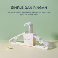 Gambar BONBOX Gantungan Baju 10 pcs Bahan PP BCH10 dari MiFun Living Kota Denpasar 2 Tokopedia