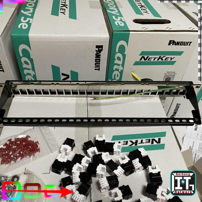 Patch Panel Beldon Jual Belden patch panel 24 port cat 6 include modular jack 1 giga ...