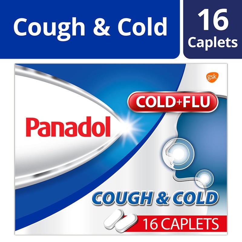 Ready Stock Panadol Cough & Cold, 16 Caplets Singapore