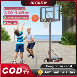 Ring Basket Portable Anak Dan Dewasa ring basket Bergerak alat olahraga Bisa Diatur Naik Turun Ring Basket Anak Adjustable1.7m-2.1m - Ready Stock