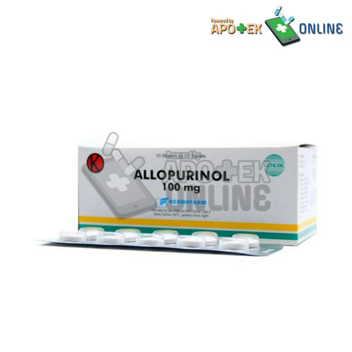 ALLOPURINOL 100 MG BERNOFARM STRIP 10 TABLET