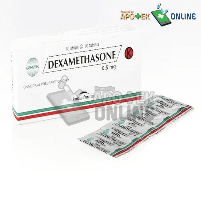 DEXAMETHASONE KIMIAFARMA 0.5 MG STRIP 10 TABLET