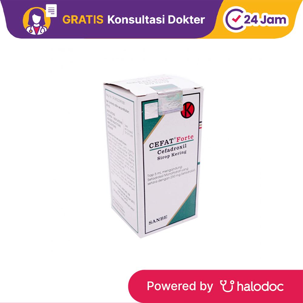Cefat Forte 250 mg/5 ml Dry Sirup 60 ml - Antibiotik - Halodoc