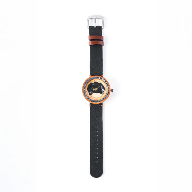 Gentanala jam tangan kayu resin - Widodo 2.0 Lite - Abu Areng Series 1