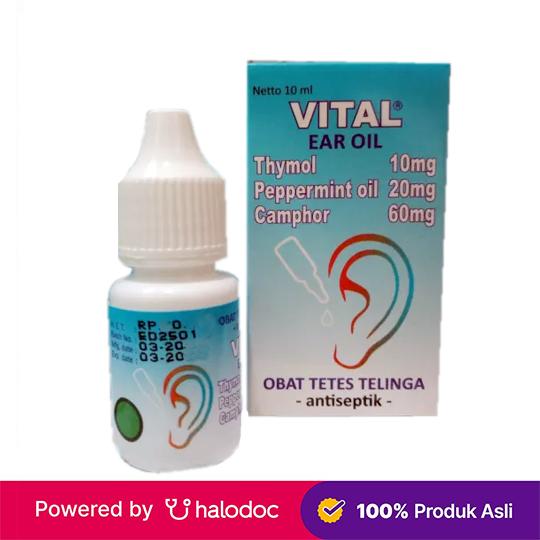 Vital Ear Drops 10 ml - Obat Tetes Telinga - Halodoc