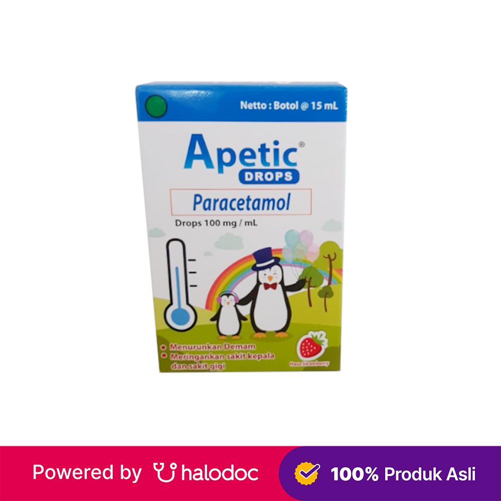 Apetics Drops 15 ml - Obat Pereda Demam & Nyeri - Halodoc