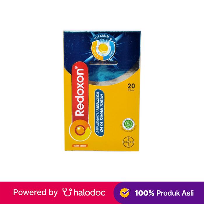 Gambar Redoxon Triple Action Effervescent Twin Pack 20 Tablet  - Halodoc dari Apotek Puri Beta Larangan-tokopedia Kota Tangerang Tokopedia