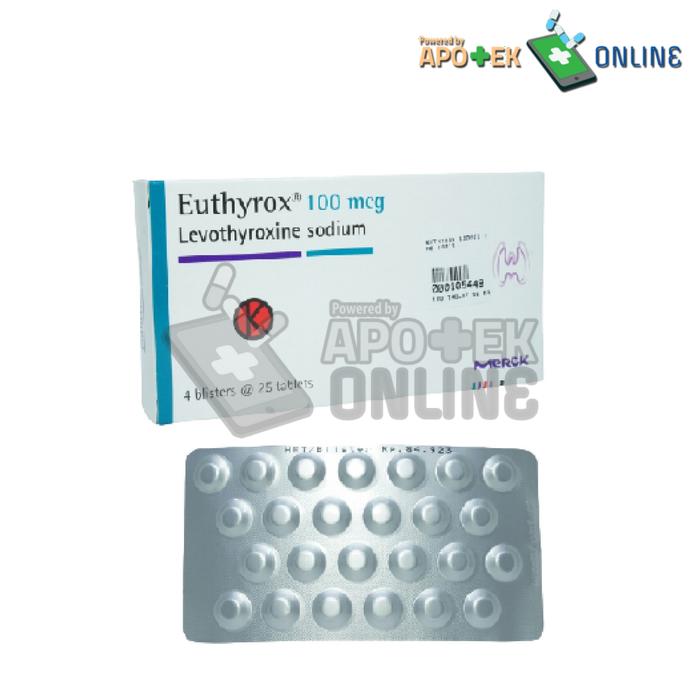 EUTHYROX 100 MCG BLISTER 25 TABLET