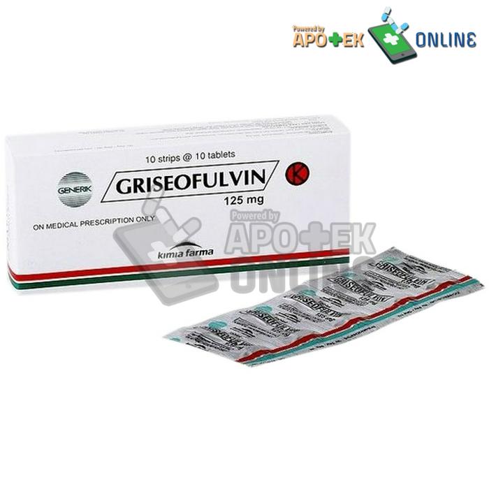GRISEOFULVIN KIMIAFARMA 125 MG STRIP 10 TABLET