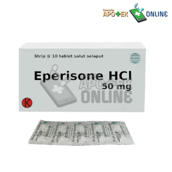 EPERISONE HCL 50 MG NOVELL PARMACEUTICAL STRIP 10 TABLET