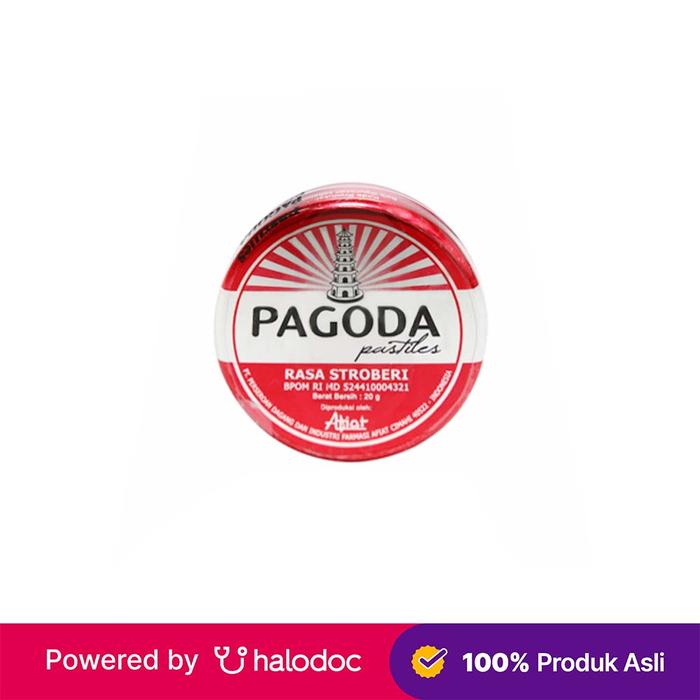 Gambar Pagoda Pastiles Strawberry 20 g - Pelega Tenggorokan - Halodoc dari Apotek Sarika Lamper Semarang Kota Semarang Tokopedia