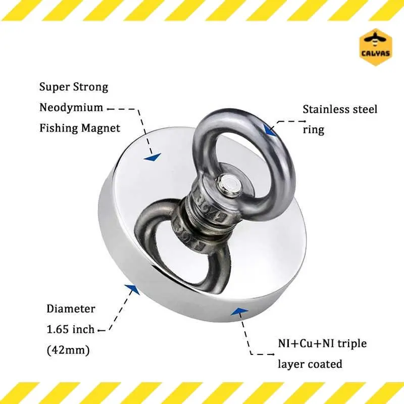 Magnet Hook Neodymium Gantungan Round Hook Strong Magnetic