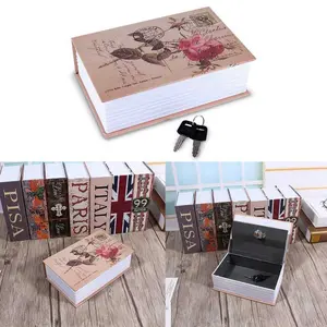 [COD] Kotak Buku Novel Brankas Penyimpan Barang Berharga Hidden Security Box Book Key Lock Size S