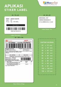 Gambar DIRECT THERMAL STICKER LABEL BLUEPRINT 60mm X 40mm X 1 Line dari Gaming Plus Store Kota Surabaya 3 Tokopedia