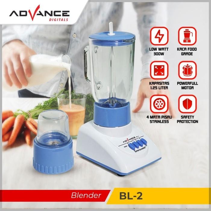 Gambar Advance BL-2 Blender 1.2 Liter 2in1 Multifungsi / Blender Advance BL2 dari Gaming Plus Store Kota Surabaya Tokopedia