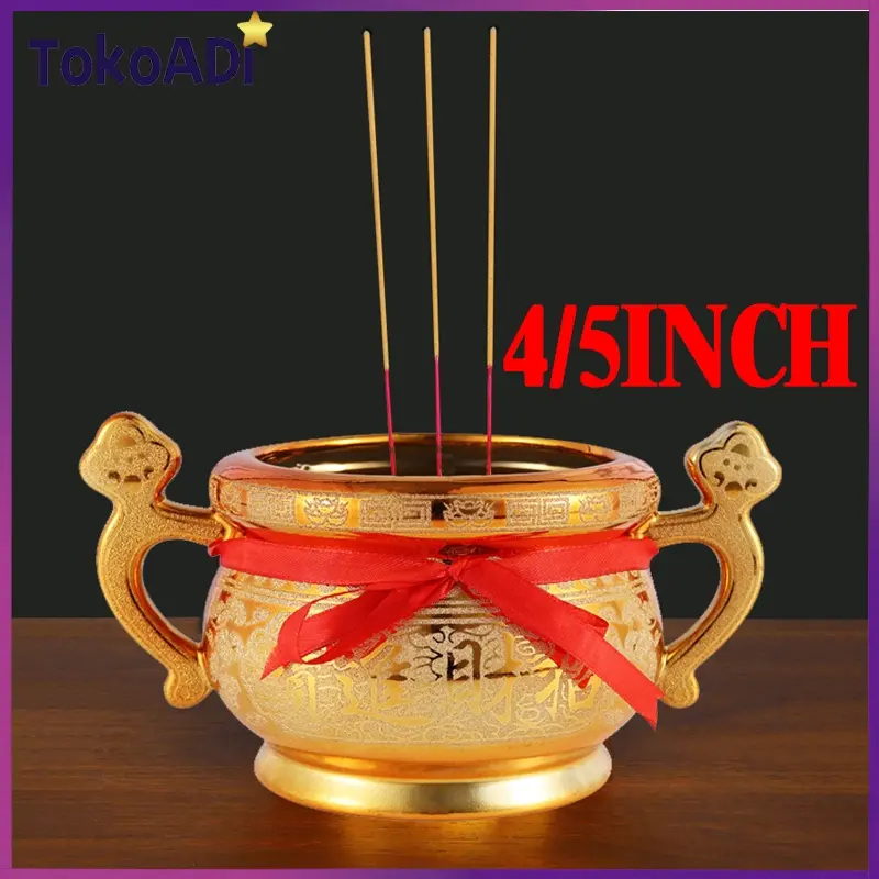 4/5inch Hiolo Tempat Hio Emas Kuningan / Hio Dupa Kuningan / Hiolo Tempat Dupa Hio Emas