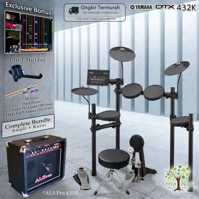 Gambar Drum Elektrik Yamaha DTX432 COMPLETE BUNDLE / DTX432K / DTX 432 / 432K - ALS Pro KB-50 dari Terra Nada Kota Bekasi 4 Tokopedia
