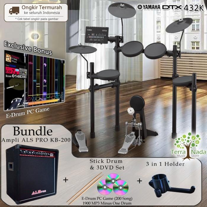 Gambar Drum Elektrik Yamaha DTX432 BUNDLE AMPLI / DTX432K / DTX 432 / 432K - ALS Pro KB-50 dari Terra Nada Kota Bekasi 5 Tokopedia