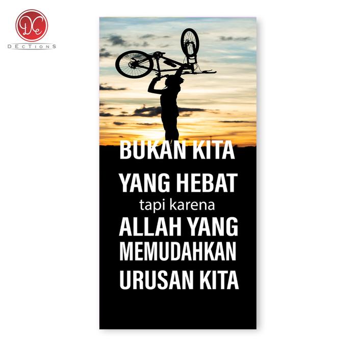 Gambar Dections Quote Hiasan Dinding Islami Allah Mudahkan Urusan Kita Dekorasi Kamar Rumah Poster Vinyl 15x30cm dari DEcTionS Living Kota Probolinggo Tokopedia
