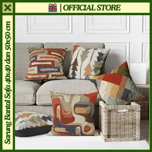 COVER SARUNG Bantal Sofa Print Motif Abstrak Sallington Series 40x40 dan 50x50 cm - Pusat Kado Murah
