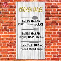 Gambar Dections Quote Hiasan Dinding Ajakan Kitchen Rules Dekorasi Dapur Rumah Poster Vinyl 15x30cm dari DEcTionS Living Kota Probolinggo 2 Tokopedia
