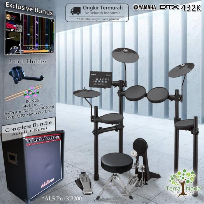 Gambar Drum Elektrik Yamaha DTX432 COMPLETE BUNDLE / DTX432K / DTX 432 / 432K - ALS Pro KB-50 dari Terra Nada Kota Bekasi 5 Tokopedia